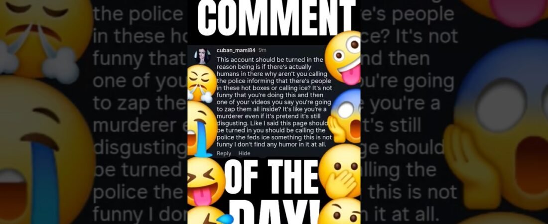 COMMENT OF THE DAY COMES FROM INSTAGRAM! The anger and rage are real with this one.