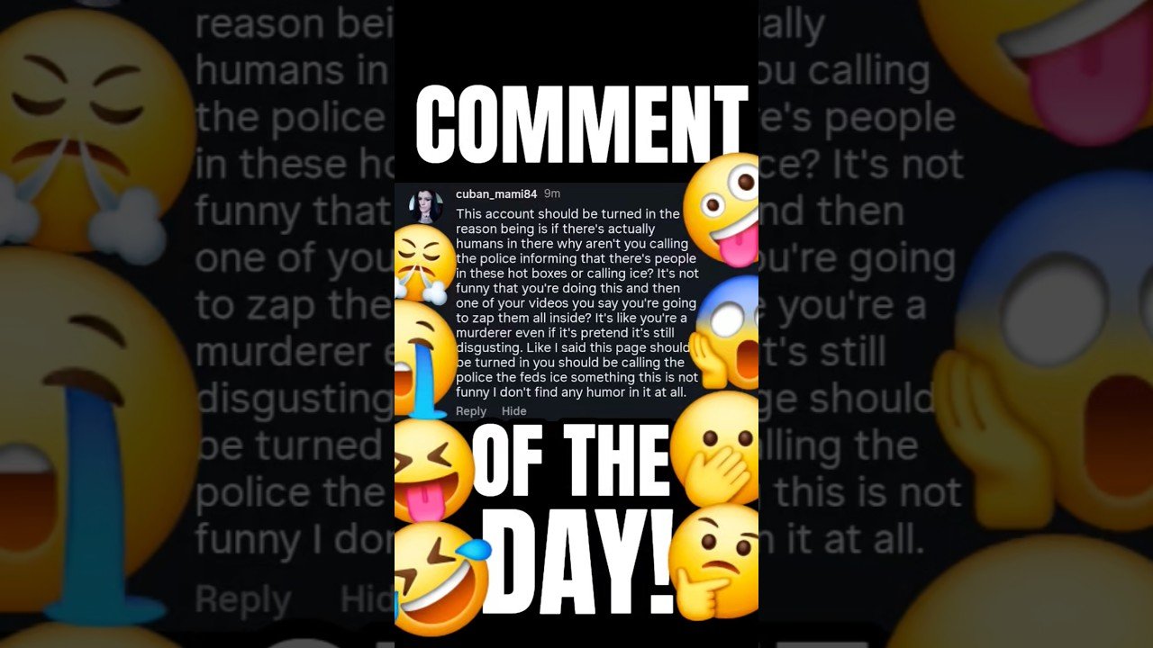 COMMENT OF THE DAY COMES FROM INSTAGRAM! The anger and rage are real with this one.