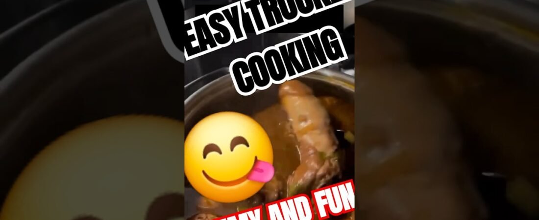 COOKING IN A SEMI TRUCK JUST GOT EASY! Truckers just know how to do it right.