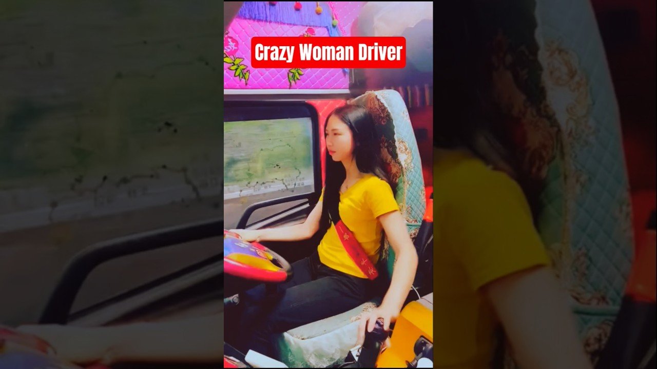 CRAZY WOMAN DRIVER #truckinglife #truck #truckdriver #trucker #women #automobile