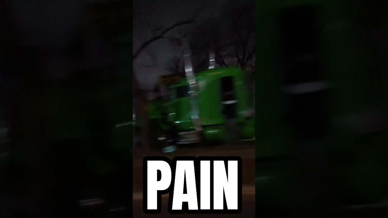 CUSTOM SEMI TRUCK CRASHED INTO THAT TREE.