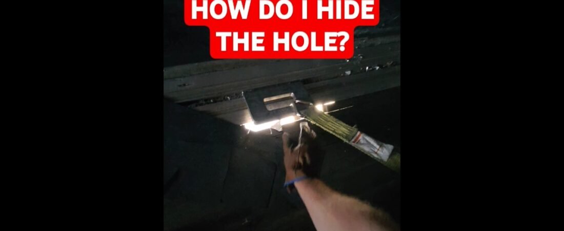 Can I hide this MASSIVE HOLE from the dock workers and loaders? They will reject me for this.