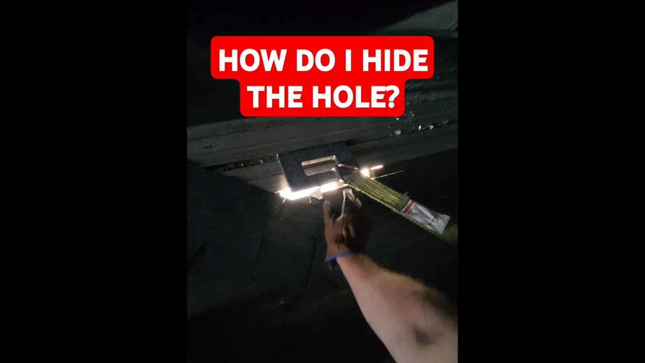 Can I hide this MASSIVE HOLE from the dock workers and loaders? They will reject me for this.