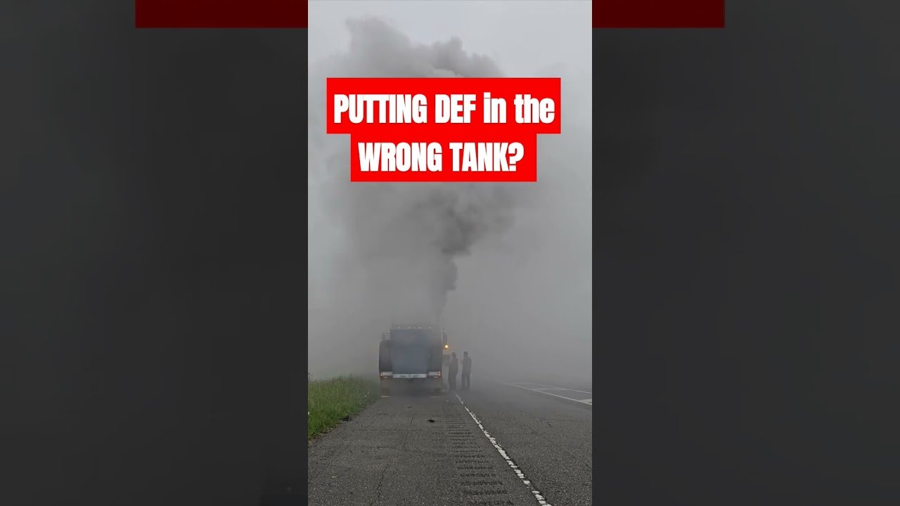 DEF Doesn’t go there Driver!  He put DEF in his diesel tank on accident. We’ve all done it before.