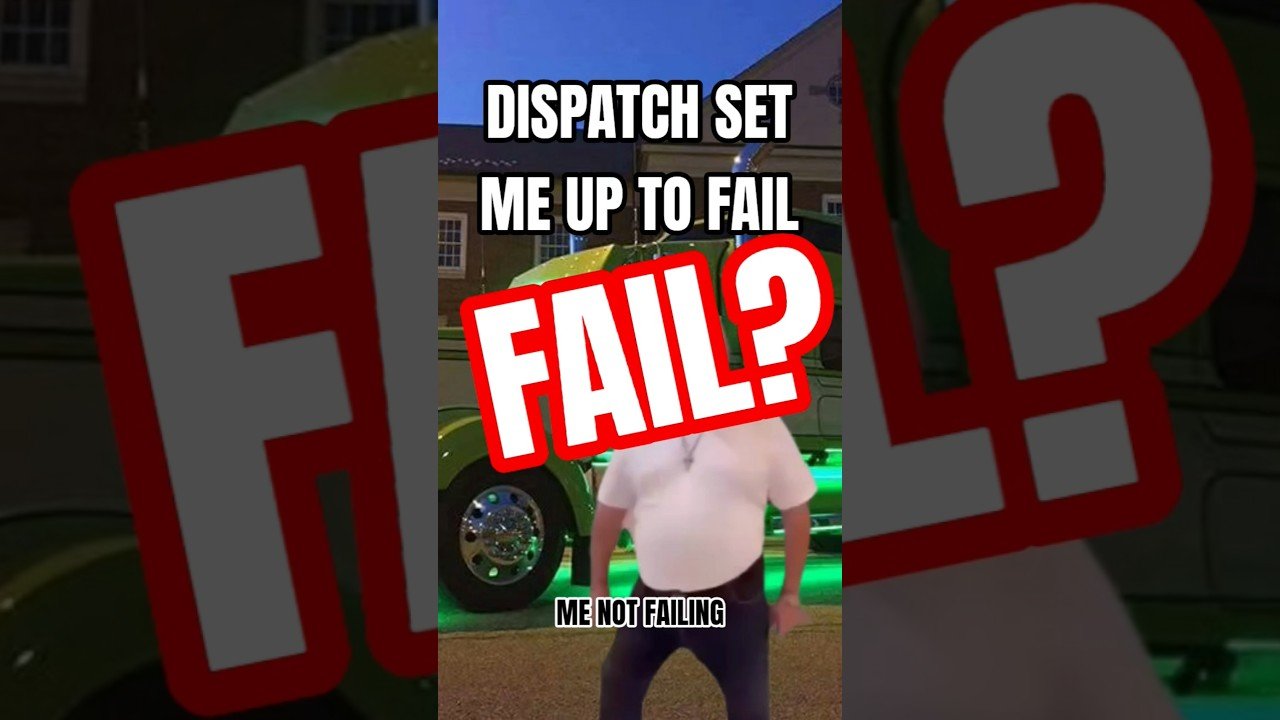 DISPATCH WILL SET YOU UP TO FAIL. This is me not failing! Truckers get it done!
