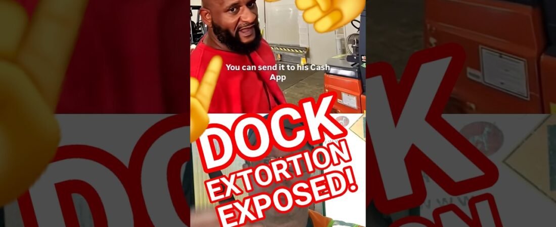 DOCK WORKER DEMANDS CASHAPP PAYMENT TO UNLOAD TRUCK DRIVER WAITING AT THE DOCK. Busted on hidden cam