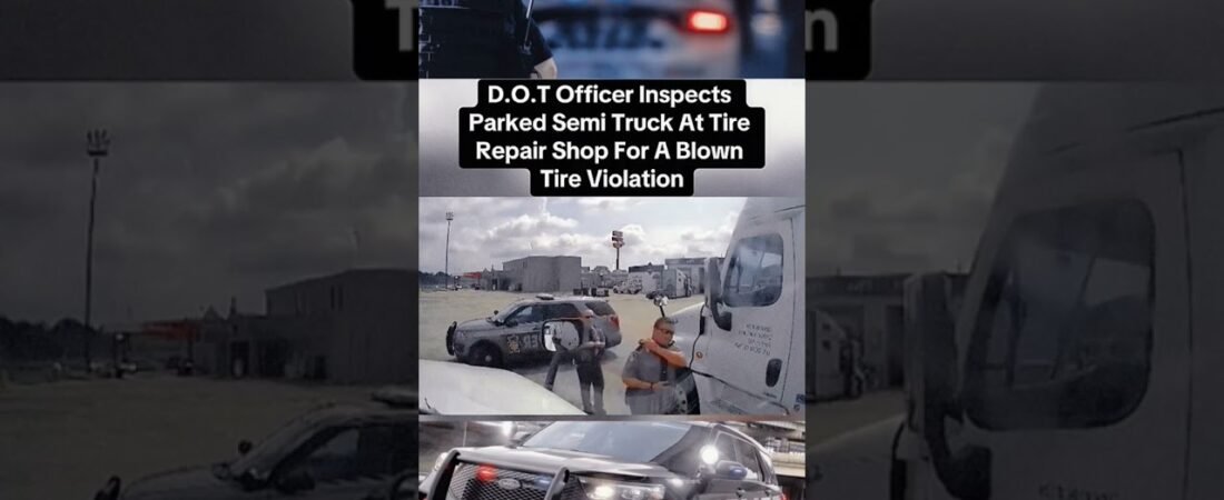 DOT ISSUES VIOLATION AT REPAIR SHOP. Too Late Trucker! We gotcha now!
