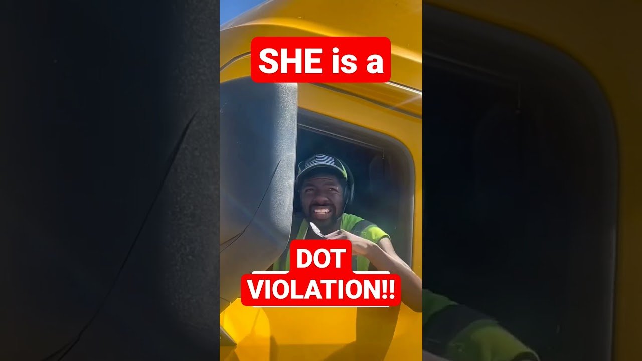 DOT VIOLATION! All Distractions are a DOT VIOLATION. People can be DOT Violations! Shame on YOU!