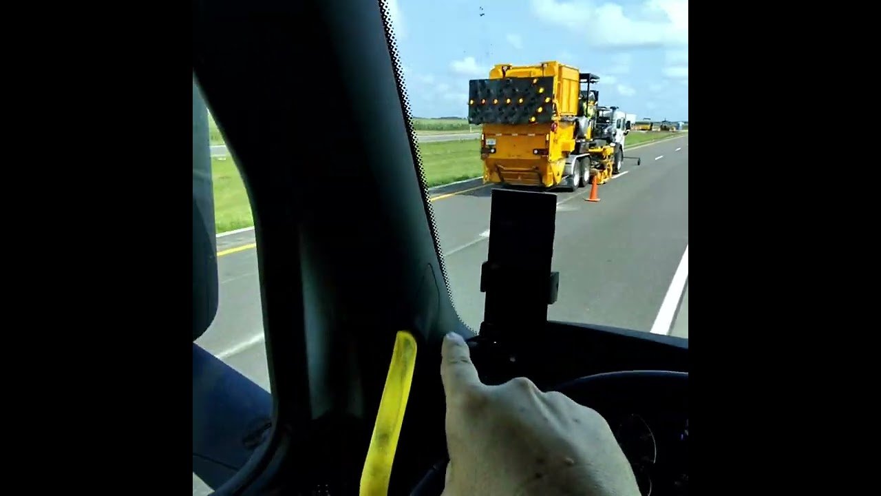 DOT stole the lines off the highway. How are we going to know what lane to be in now? This is nuts!
