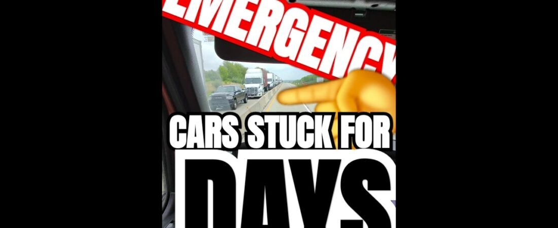 DRIVERS STUCK! EMERGENCY! NO FOOD OR WATER. SEND HELP.