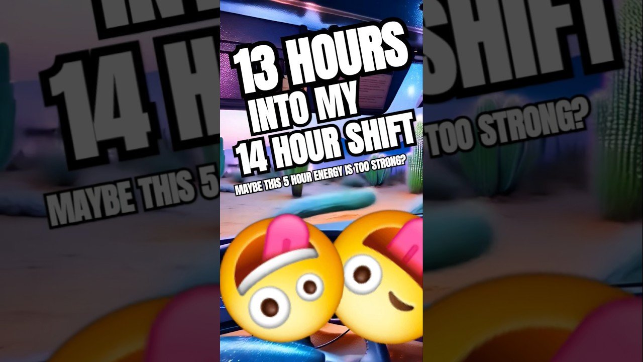 DRIVING FOR WAY TOO LONG! A truckers brain can only take so much.