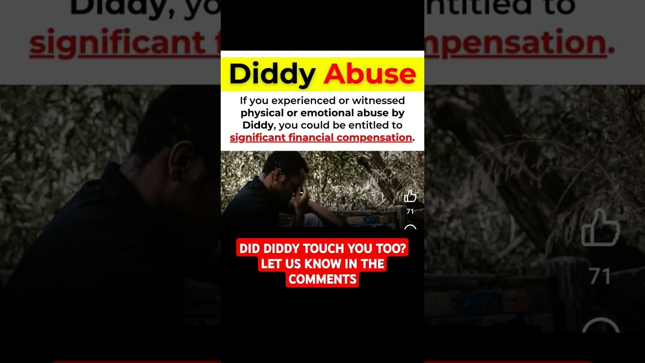 Did Diddy abuse you? We can help. Watch this video and share your Diddy party experiences with us.