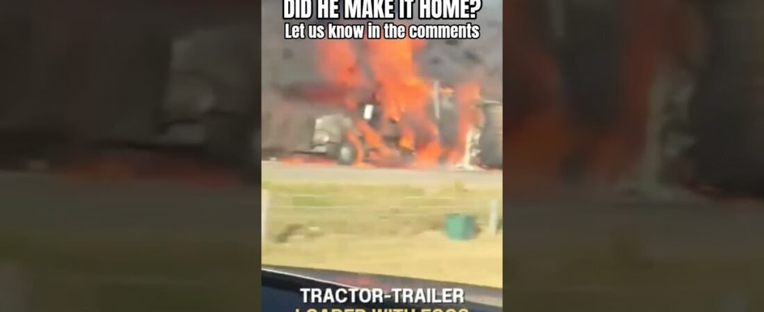 Did he make it home? Truck Driver Hauling Eggs EXPLODED on the highway.