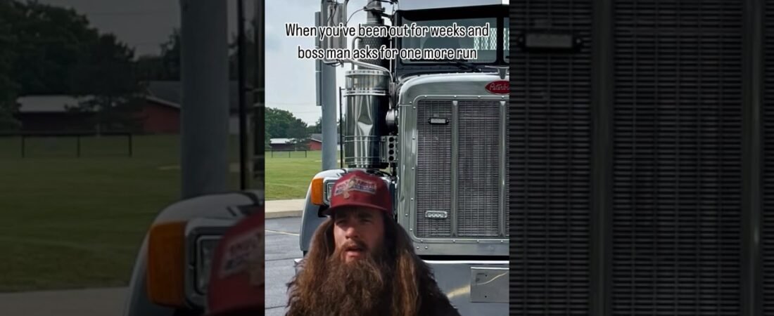 Dispatch asked for one more run. This is how it feels. A truck driver can only take so much.