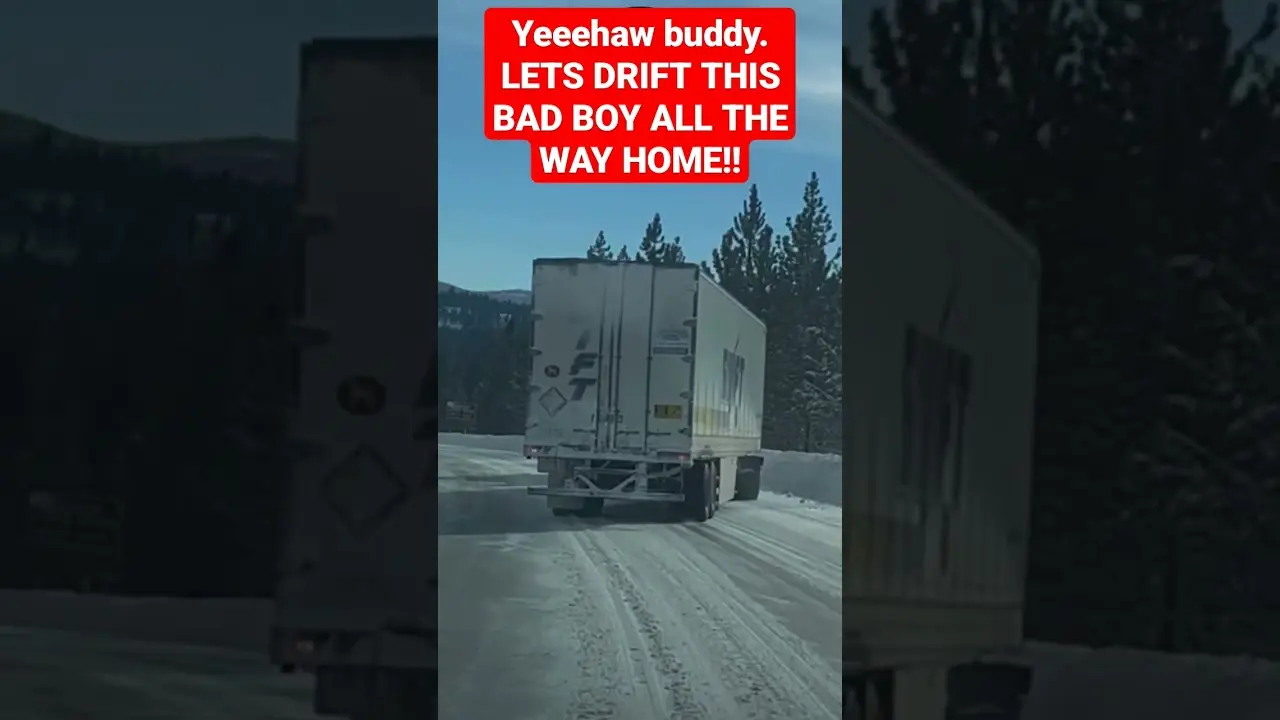 Drifting a Loaded Big Rig in the snow never looked so easy. Jump in, let’s ride!