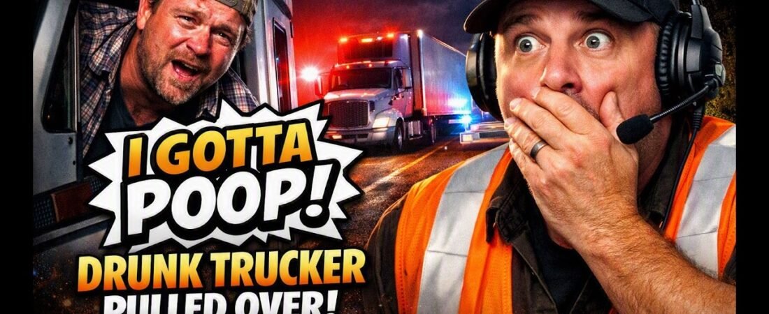 Drunk Truck Driver Just Had to Poop!