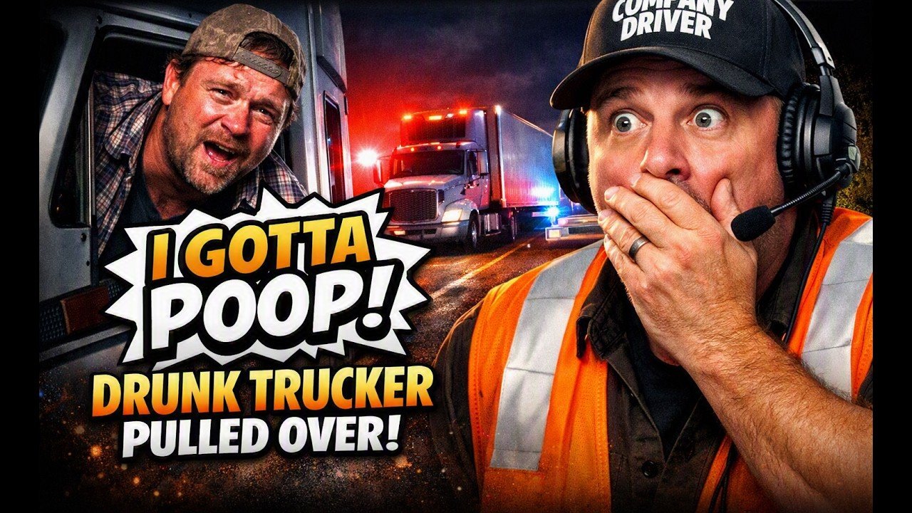 Drunk Truck Driver Just Had to Poop!