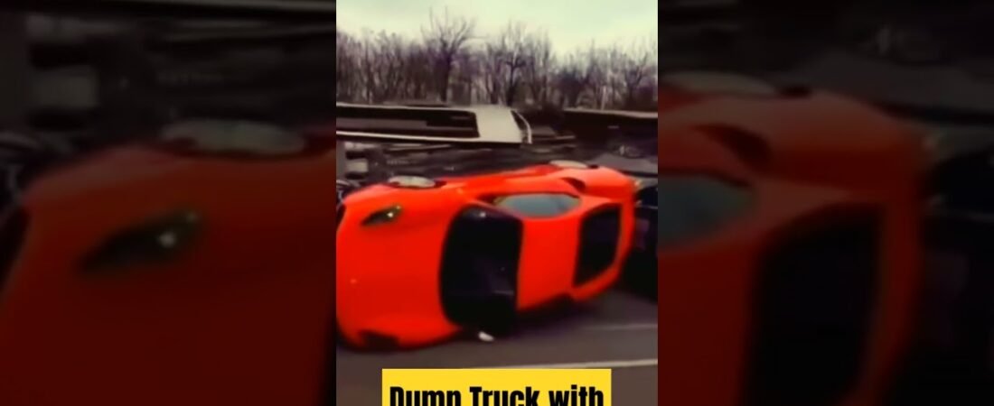 Dump Truck with Super-Cars #cars #supercars #truck #trucking #dumper #automobile