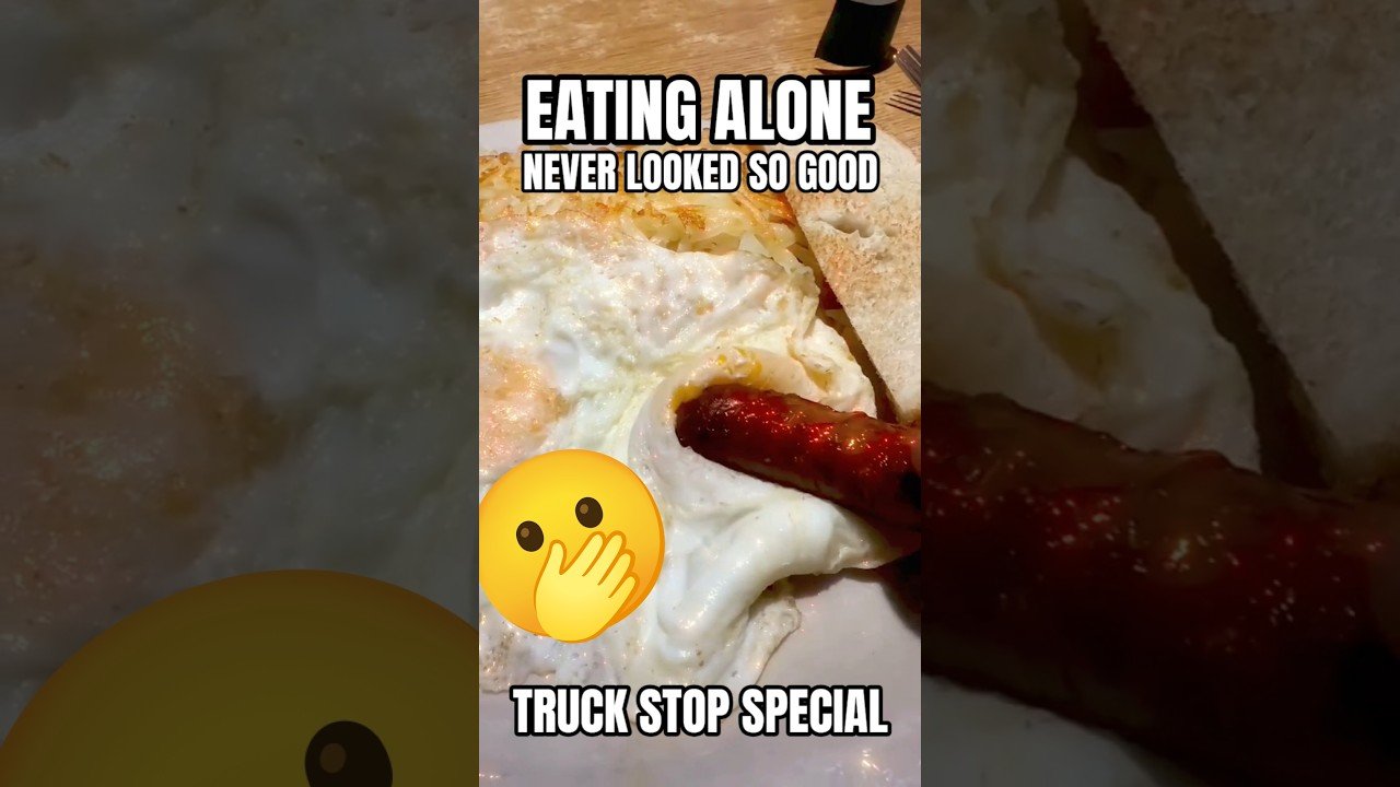 EATING ALONE NEVER LOOKED SO GOOD! #truckinglife #truckdriver #funny