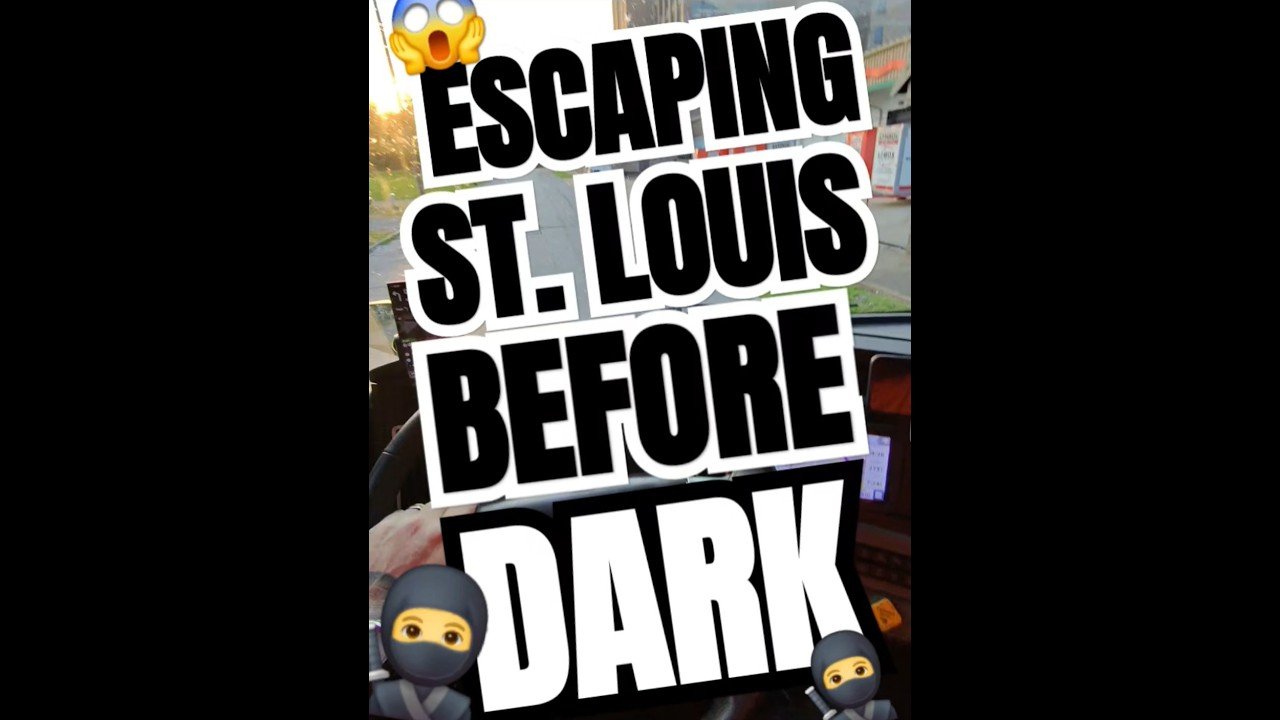 ESCAPING ST. LOUIS BEFORE DARK! Never stay in this city after the sun goes down.