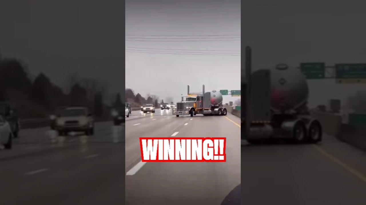Every Real Trucker knows that this driver is WINNING. What do you think?