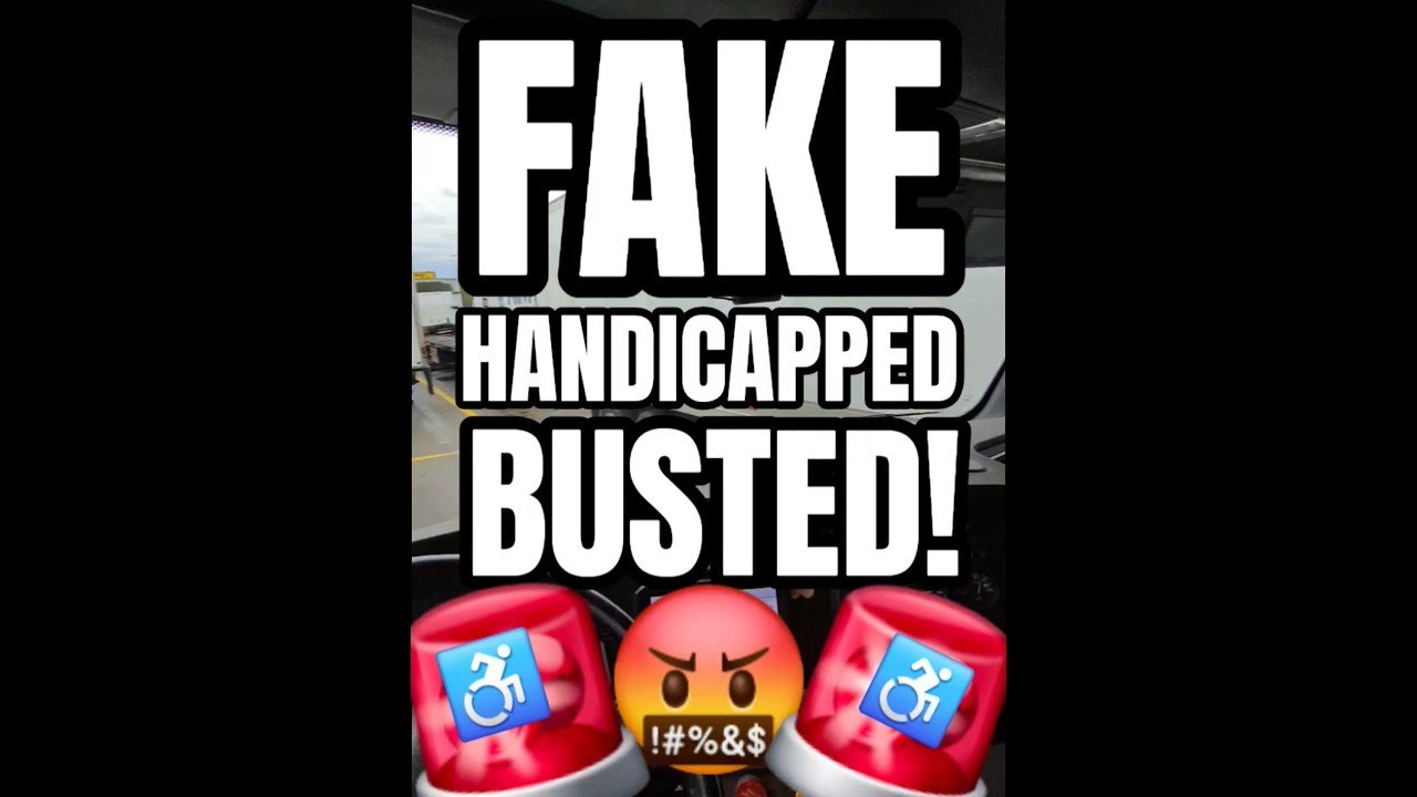 FAKE HANDICAPPED TRUCKER BUSTED AT THE TRUCK STOP