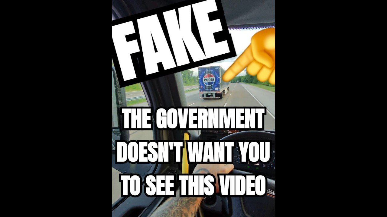FAKE TRUCKS ON THE HIGHWAY. The government doesn’t want you to see this video.