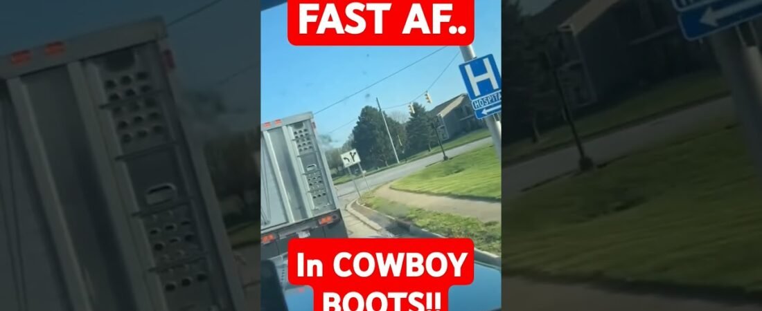 FASTEST CHINESE FIREDRILL IN A BIG RIG Award goes to the TRUCKER in cowboy boots. Congratulations.