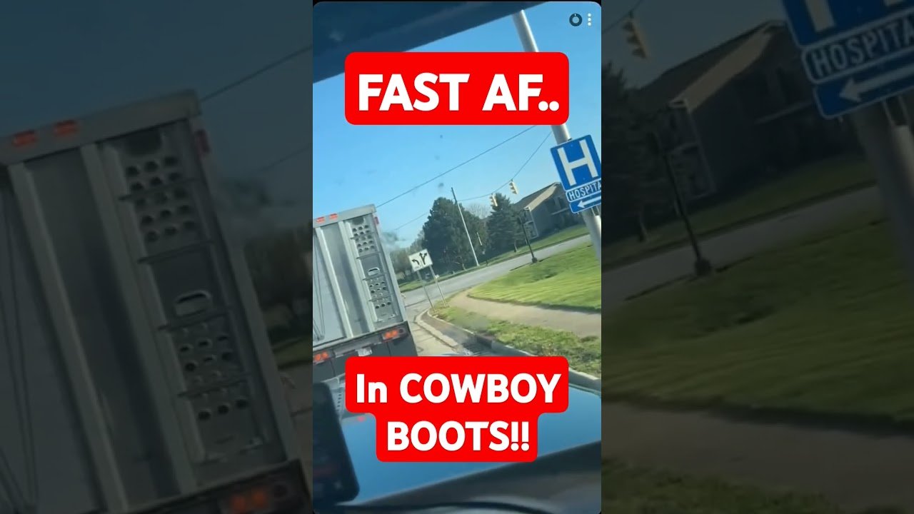FASTEST CHINESE FIREDRILL IN A BIG RIG Award goes to the TRUCKER in cowboy boots. Congratulations.