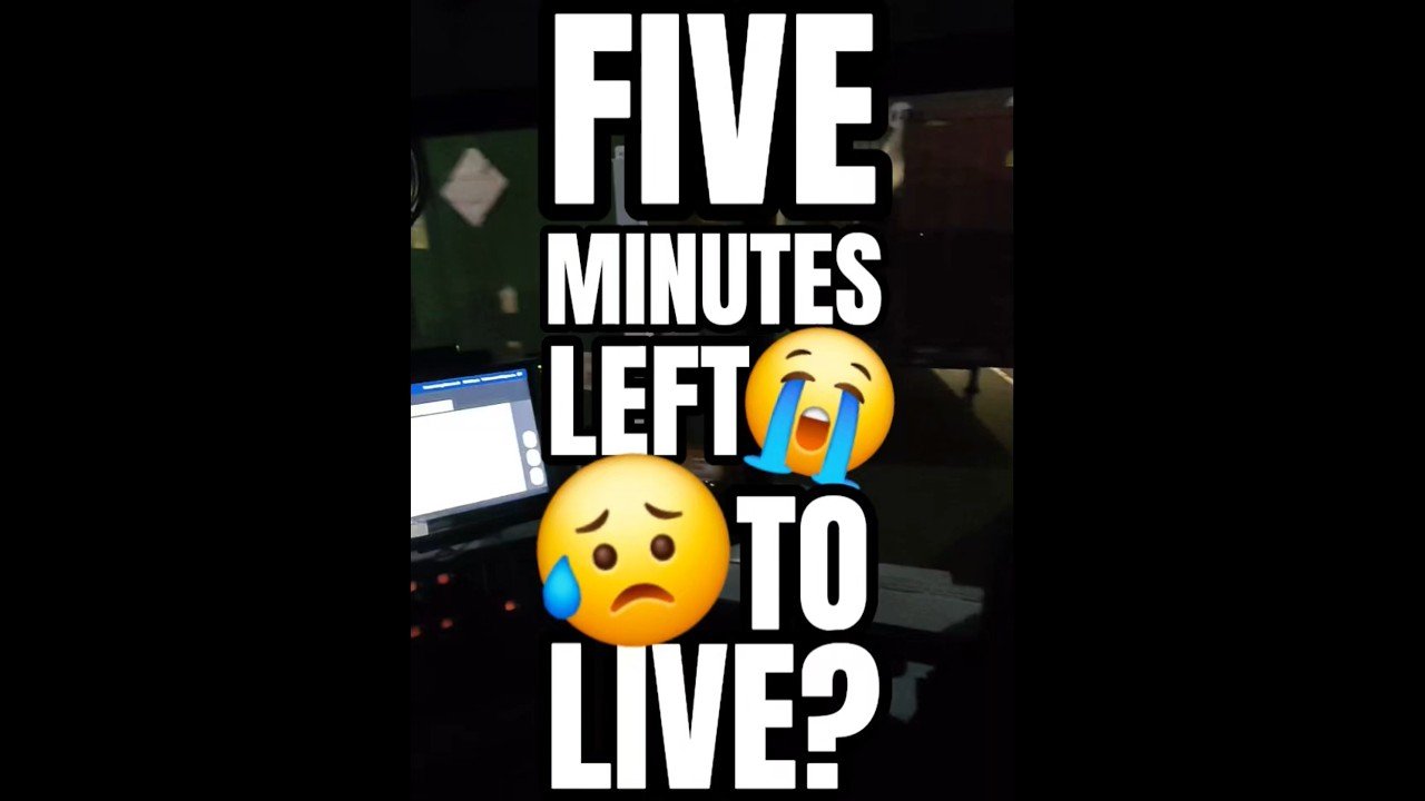 FIVE MINUTES LEFT TO LIVE? Who do you spend it with?