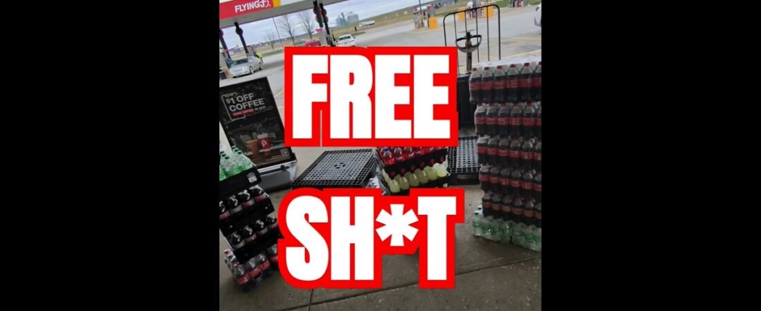 FREE SH*T and an ABANDONED COKE DELIVERY TRUCK, but nobody is grabbing any for themselves.
