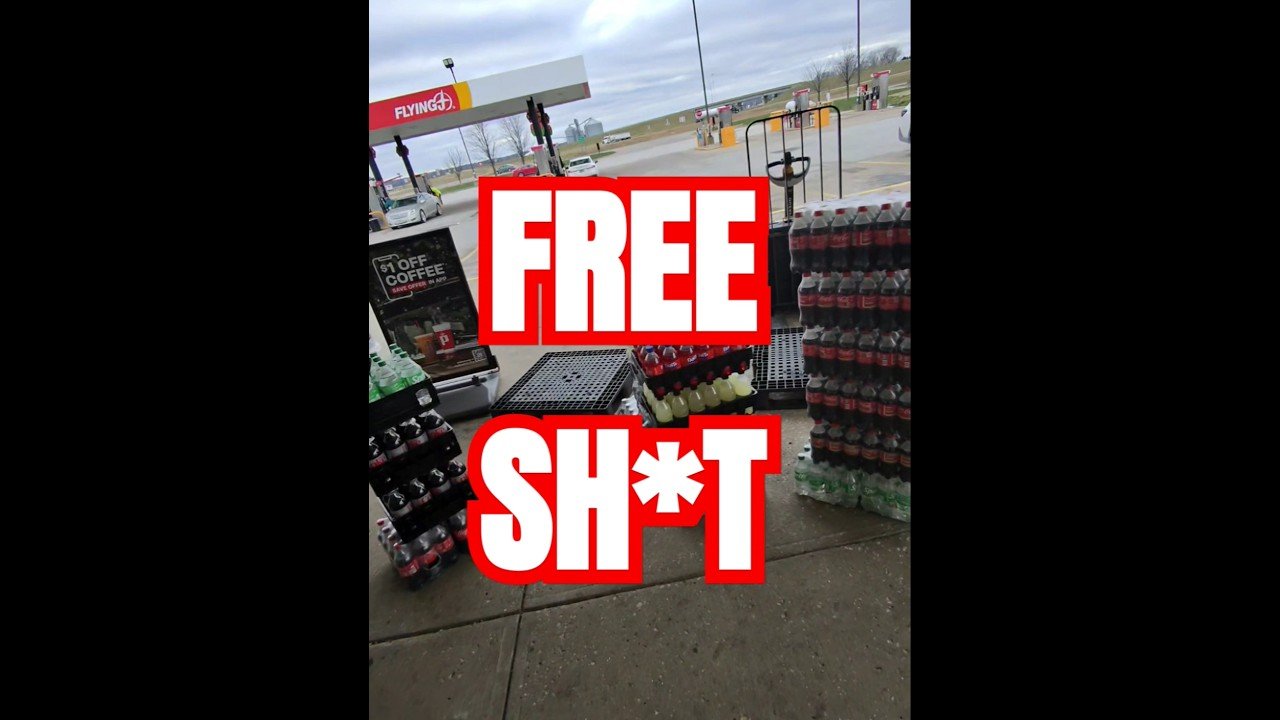 FREE SH*T and an ABANDONED COKE DELIVERY TRUCK, but nobody is grabbing any for themselves.