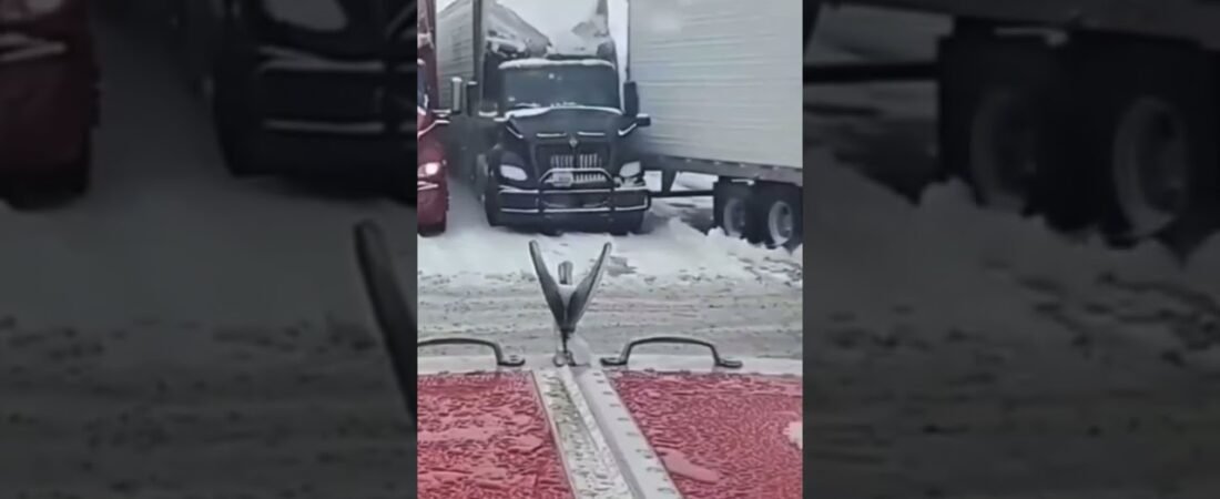 FREE SNOW REMOVAL. Trucker helps out with the snow, and this is the thanks he gets?