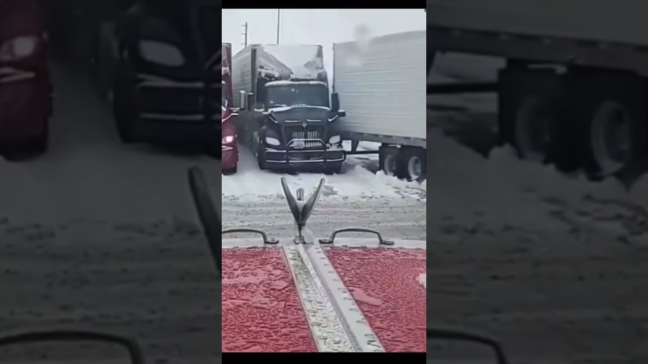 FREE SNOW REMOVAL. Trucker helps out with the snow, and this is the thanks he gets?