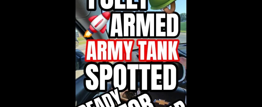 FULLY ARMED TANK SPOTTED READY FOR WAR RIGHT HERE IN MIDDLE AMERICA!