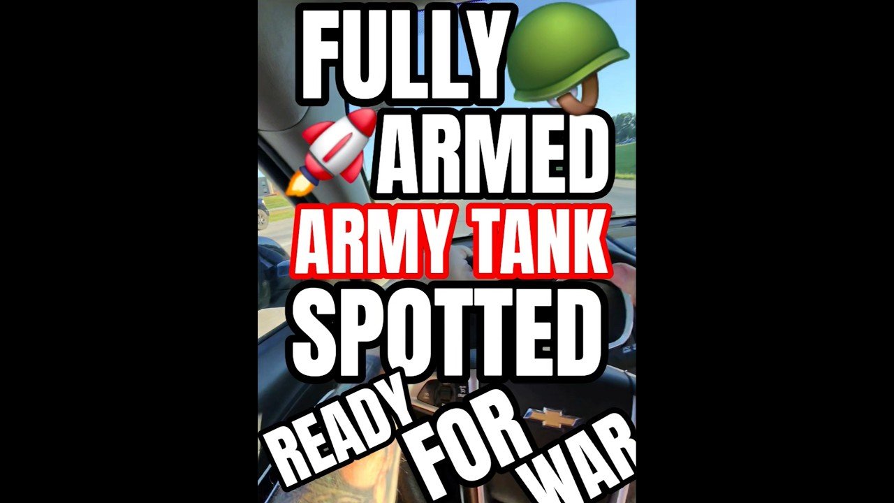 FULLY ARMED TANK SPOTTED READY FOR WAR RIGHT HERE IN MIDDLE AMERICA!