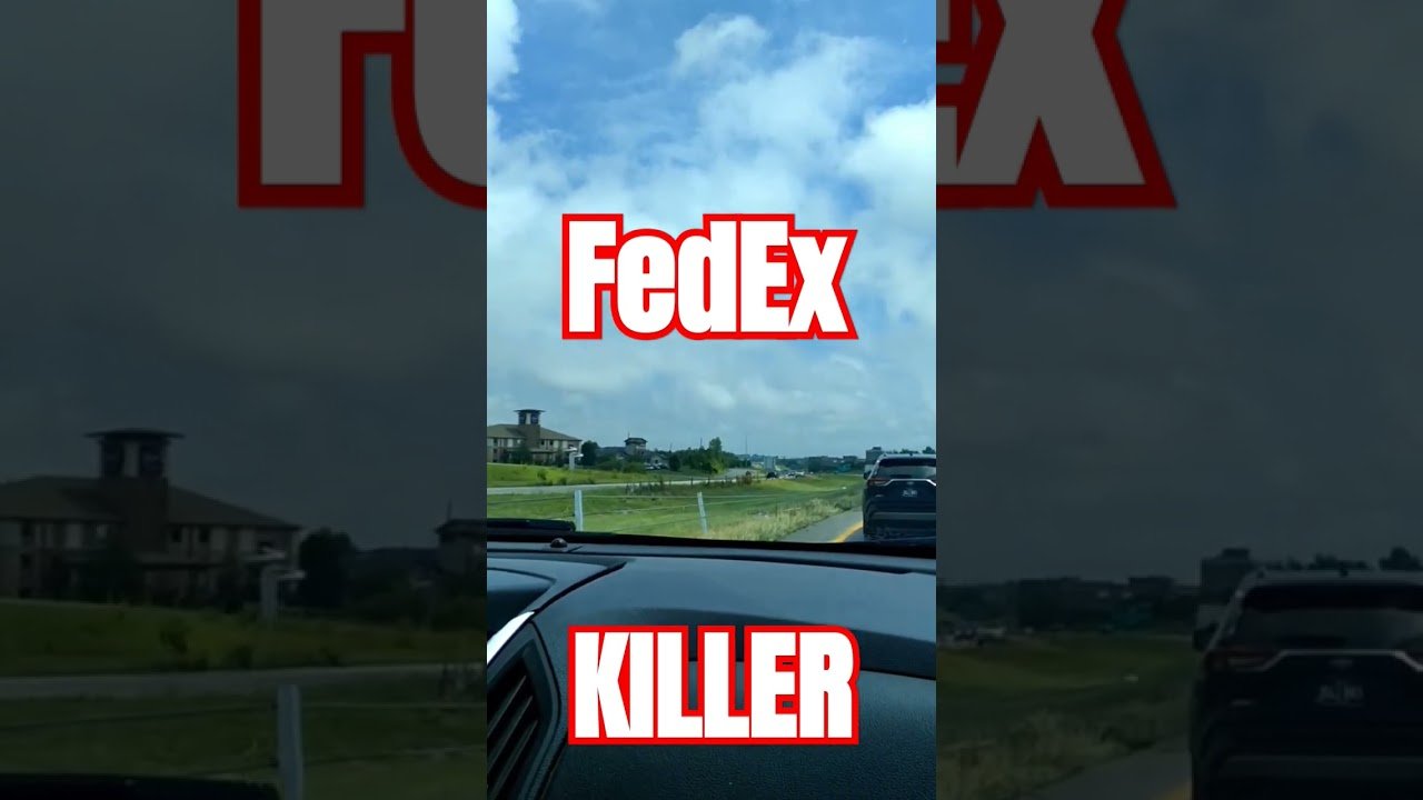 FedEx KILLER! This FedEx truck just took out a whole family on the 35 in Kansas City. Be safe Driver