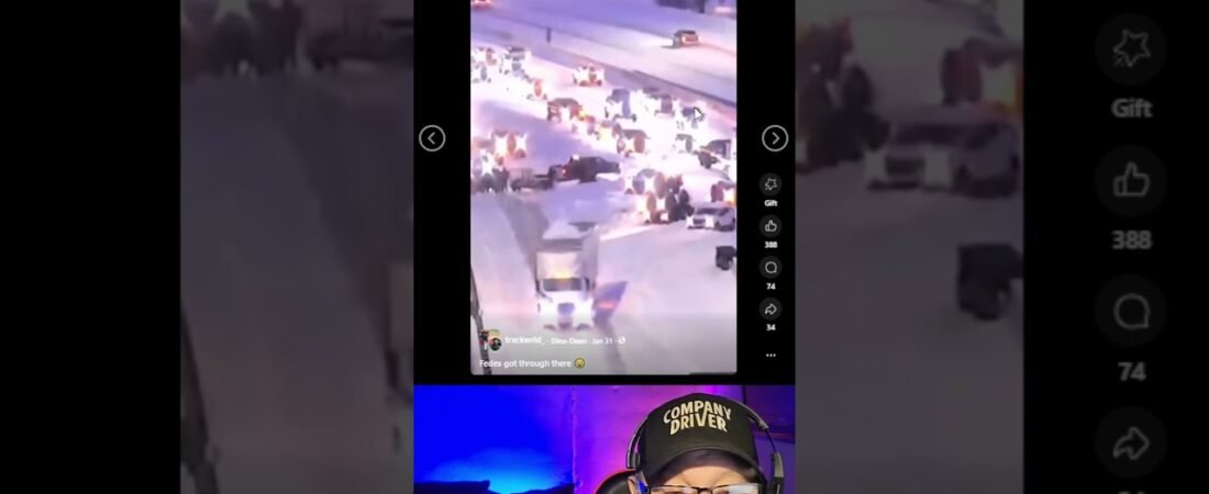 FedEx driver goes viral for his bravery in the snow