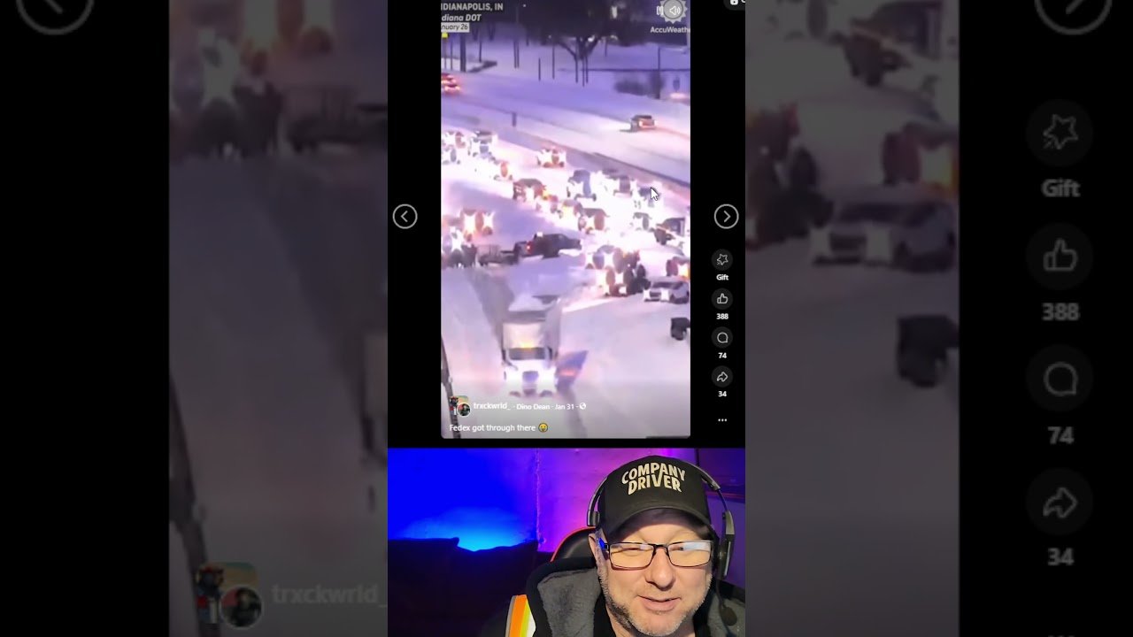FedEx driver goes viral for his bravery in the snow