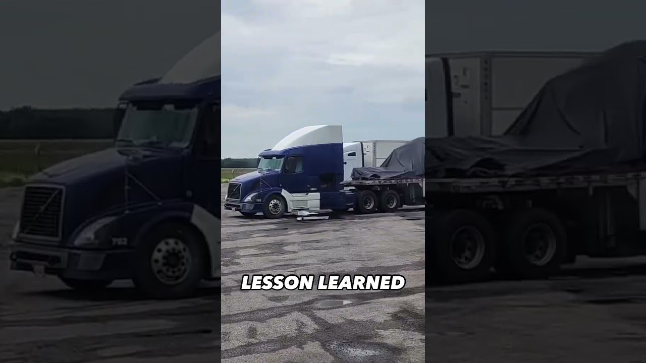 Females Truck Driver Teaches Amazon Tricker a Lesson about Parking. What would you have done?