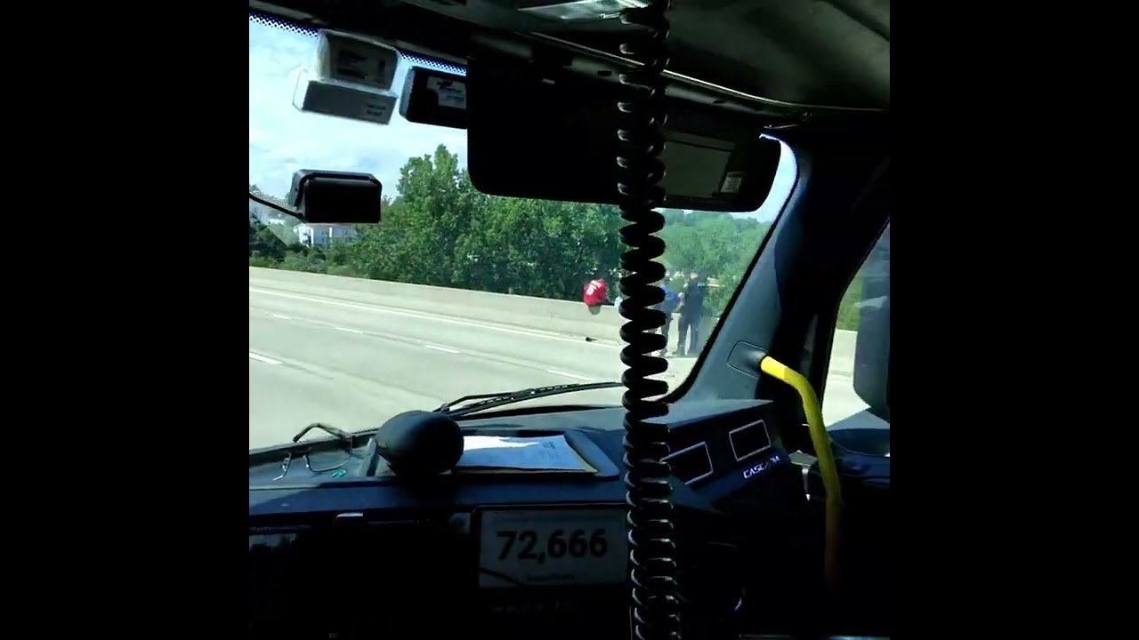 Freeway Jumper had the 70 shutdown! Here’s what I saw from my big rig as I drove past the scene