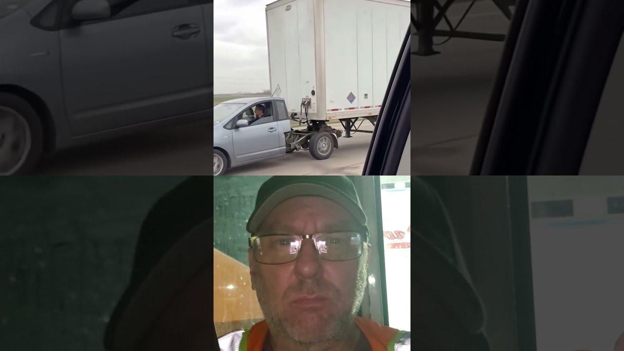 GEO METRO PULLING 54,000 LBS DOWN THE HIGHWAY.