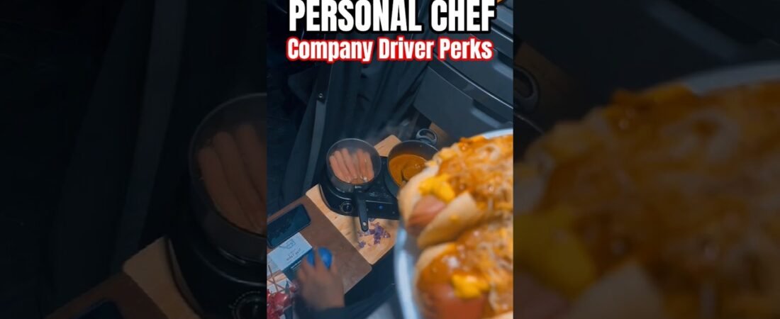 GOT ME A PERSONAL CHEF IN THIS BIG RIG. Trucking ain’t so bad.