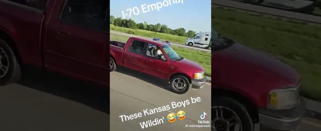 Getting WILD on the highway never looked so fun. Trucker escapes, but then others didn’t.