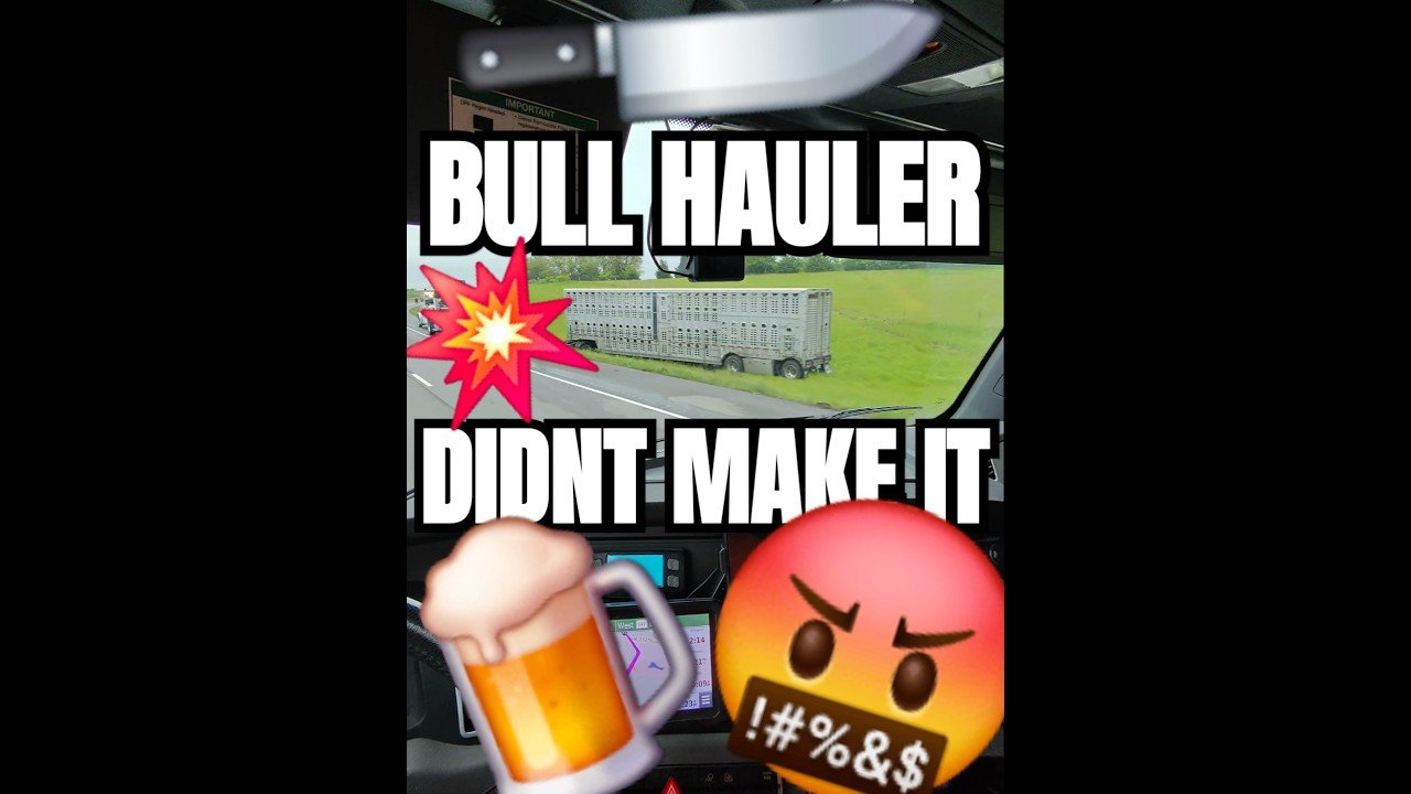 HE DIDN’T MAKE IT. This bull hauler pushed too hard.