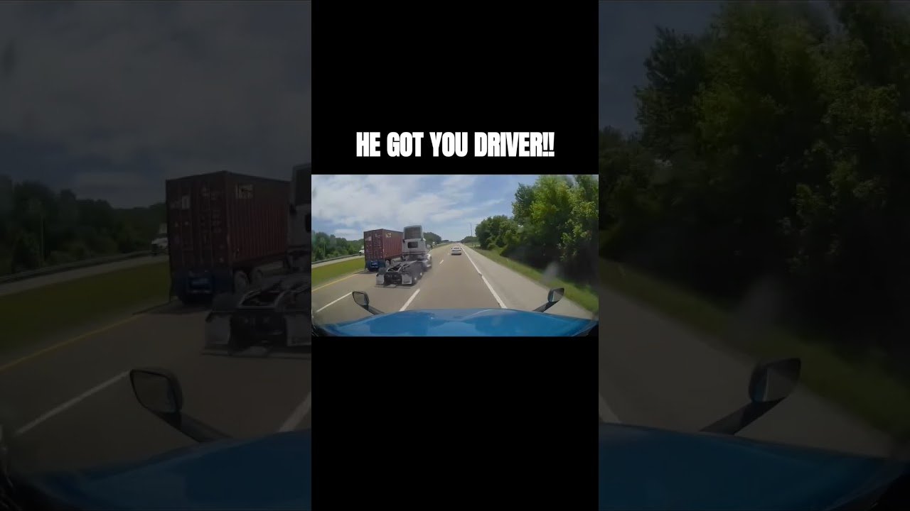 HE GOT YOU DRIVER!! This trucker learned a lesson today. Here’s what happened to this Big Rig driver