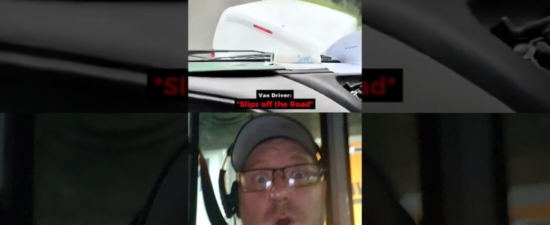HE MESSED WITH THE WRONG TRUCKER TODAY,  DRIVER!