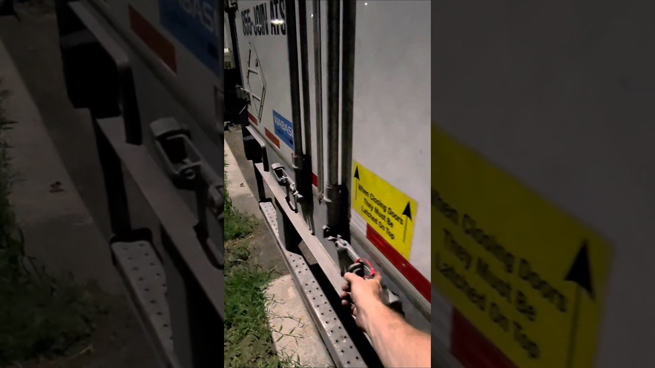 HE WANTS OUT OF THE SEMI TRAILER REALLY BAD! BUT I WONT DO IT!