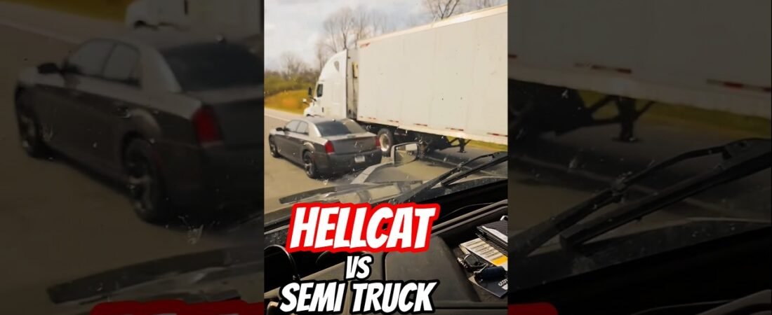 HELLCAT VS SEMI TRUCK HIGHWAY BATTLE ROYAL!