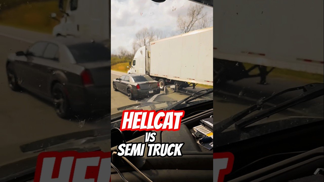 HELLCAT VS SEMI TRUCK HIGHWAY BATTLE ROYAL!